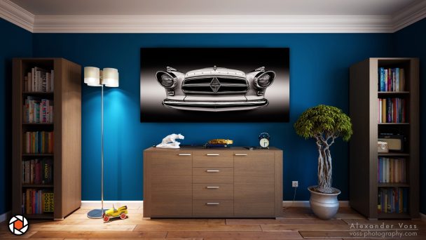 The Borgward Isabella as a canvas picture will put a smile on your face every day.