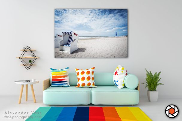 Norderney as a canvas picture will put a smile on your face every day.