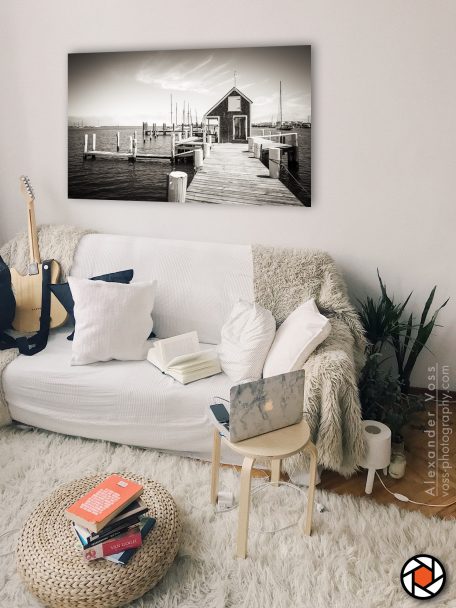 The Black Dog Wharf as a canvas print for your home.