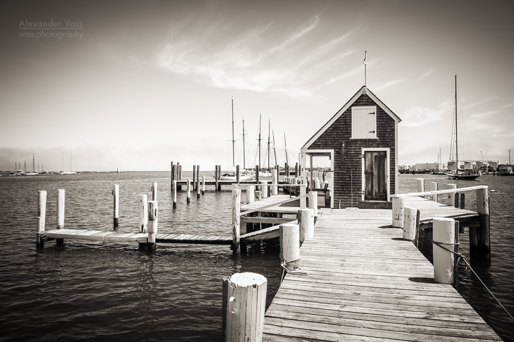 Black and White Photography: Martha’s Vineyard – Black Dog Wharf