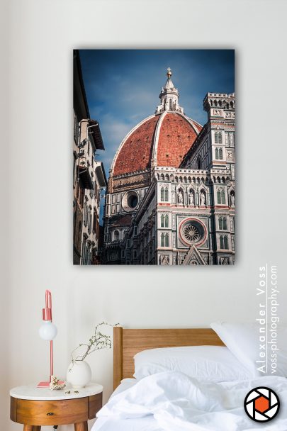 The Dome of Florence Cathedral as a canvas picture for your home.