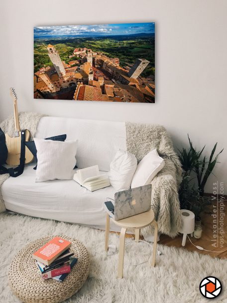 San Gimignano as a beautiful wall picture for your home.