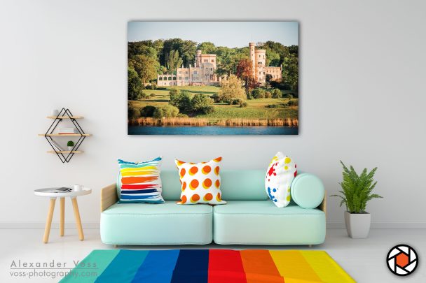 Babelsberg Palace as a canvas picture will put a smile on your face every day.