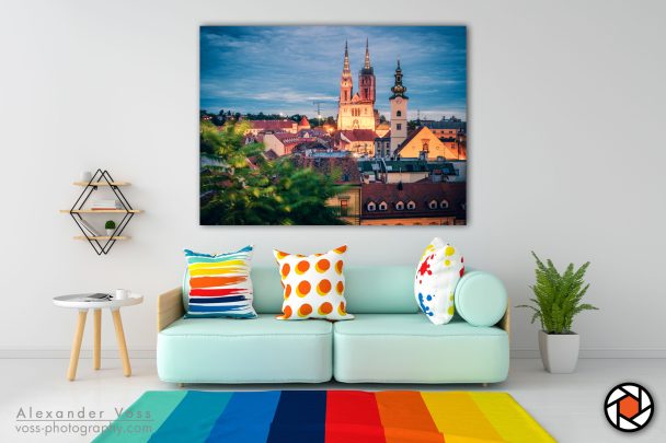 Zagreb as a canvas picture will put a smile on your face every day.