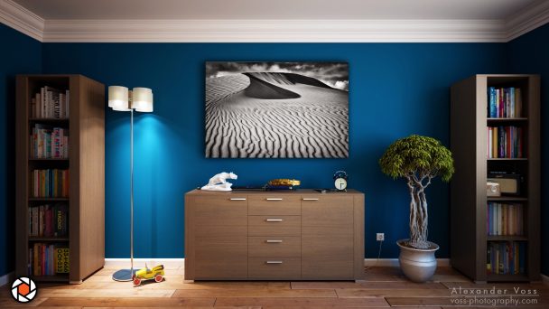 The breathtaking Maspalomas Dunes as a stylish canvas picture for your home.
