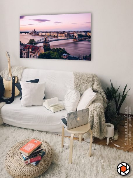 Budapest Cityscape as a canvas picture for your home.
