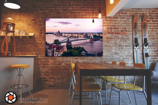 Budapest as a canvas picture will put a smile on your face every day.