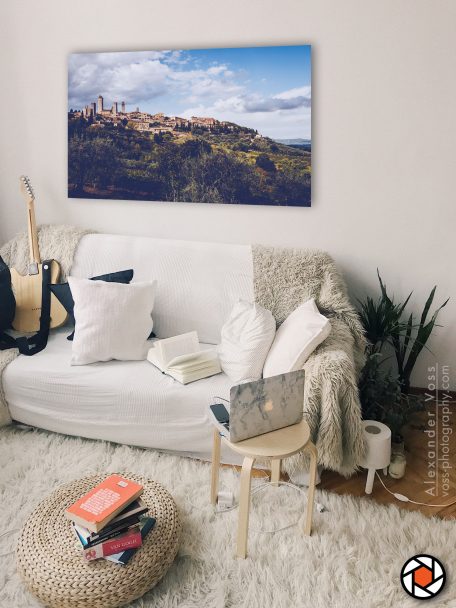 San Gimignano: Beautiful Tuscany as a canvas print for your home.