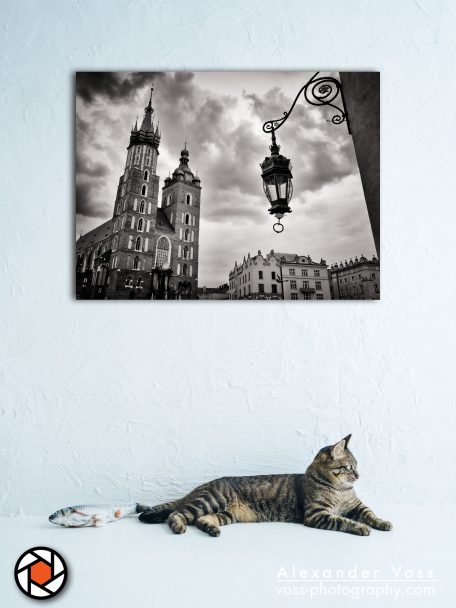 St. Mary's Basilica Krakow as a canvas picture for your home.