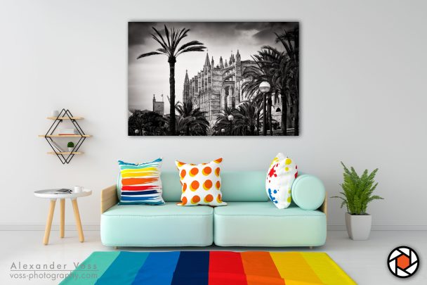 Palma de Mallorca as a canvas picture will put a smile on your face every day.