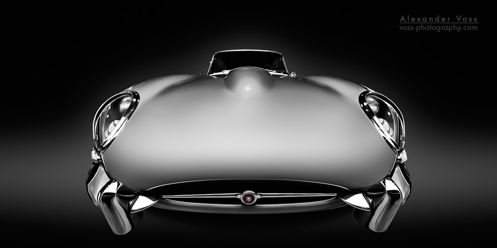 Schwarz-Weiss-Fotografie: Jaguar E-Type